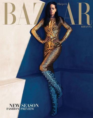 Rihanna fait la Une du magazine Harper's Bazaar