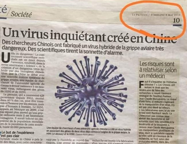 «Virus inquiétant créé en Chine»: cinq questions sur cet article qui vous intrigue