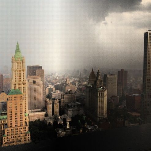 Une spectaculaire tempête frappe New York