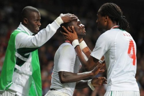 PHOTOS - JO - Foot : Des images du but sénégalais