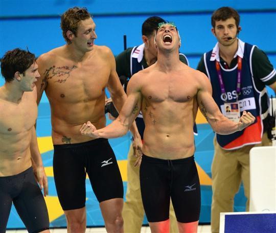 JO 2012: le Français Yannick Agnel médaille d'or sur 200m nage libre