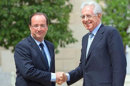 Hollande et Monti : «Tout faire pour préserver l'euro»