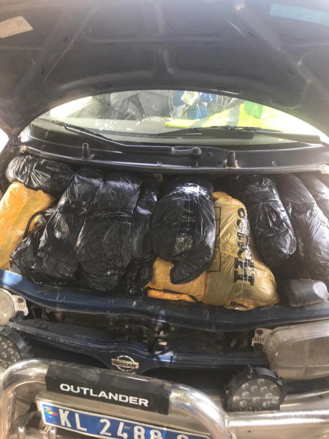 64 kg de chanvre indien et 6 cartons de cuisses de poulet par la Douane de Fatick