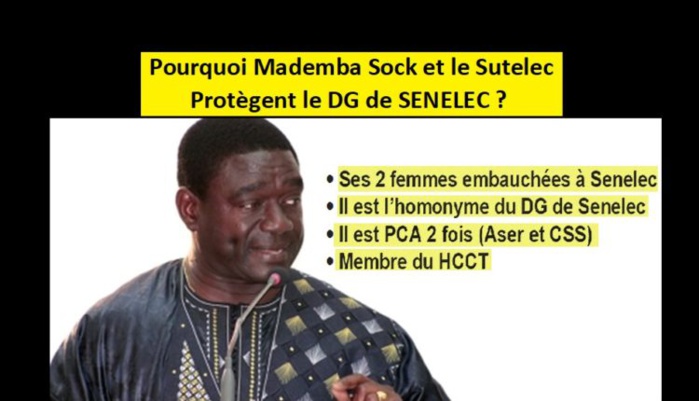 Contrat SENELEC–AKILEE : Mademba Sock, main armée du DG de la Senelec
