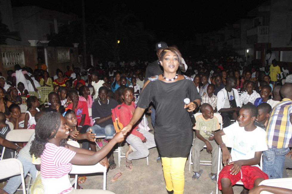 Amy Collé Dieng lors de la journée culturelle de l'Association des jeunes de Cité Sonatel et Sipres