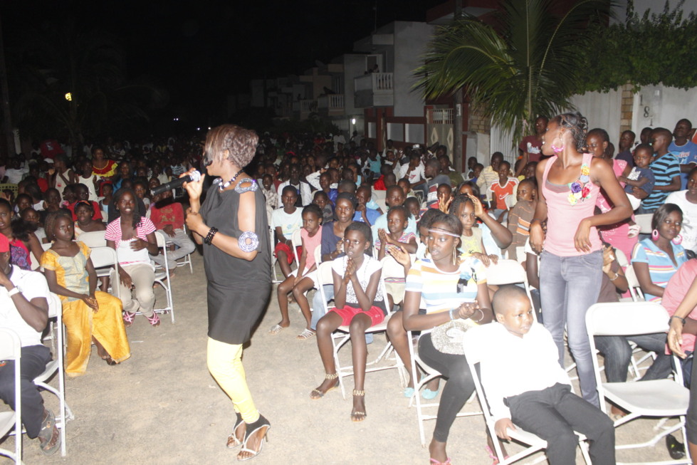 Amy Collé Dieng lors de la journée culturelle de l'Association des jeunes de Cité Sonatel et Sipres