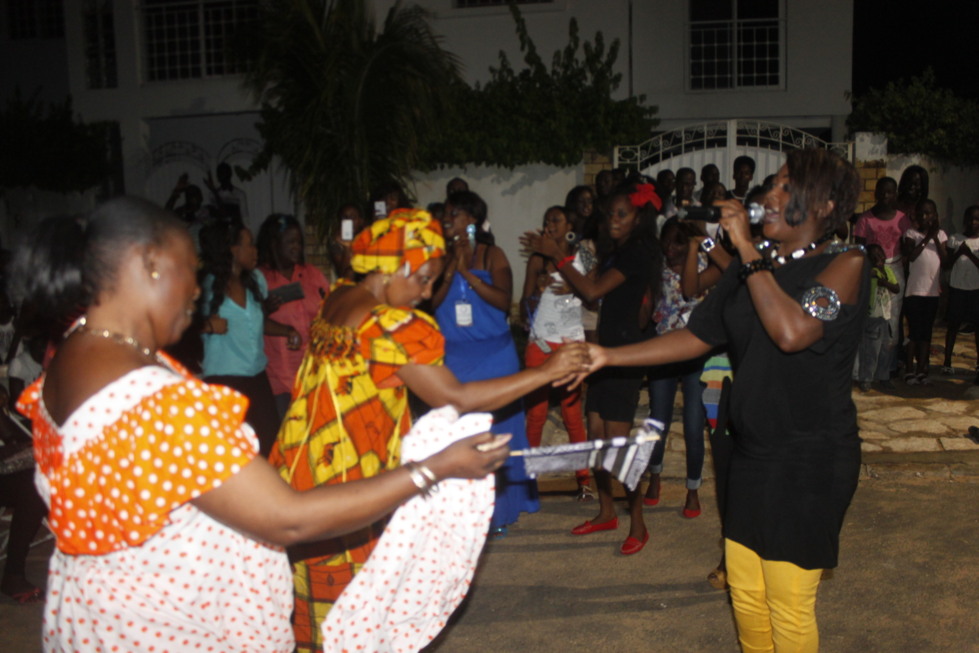 Amy Collé Dieng lors de la journée culturelle de l'Association des jeunes de Cité Sonatel et Sipres