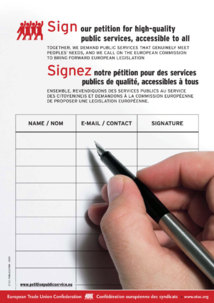 Lettre de pétition