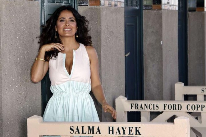 Salma Hayek, divine à Deauville