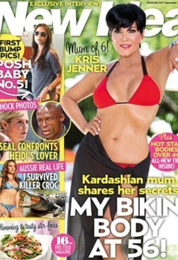 Photo : Kris Jenner pose en bikini