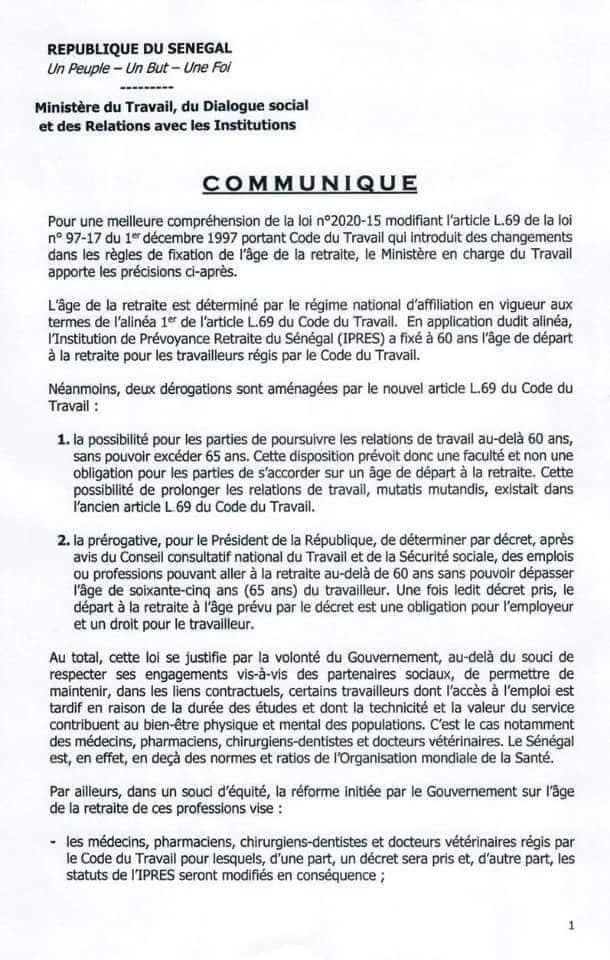 Age de la retraite: Voici la nouvelle loi !