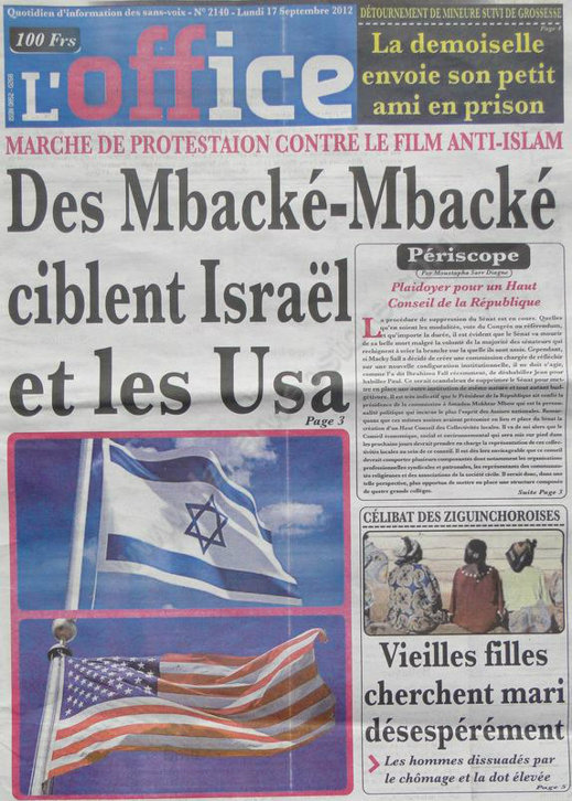 A la Une du Journal L'Office du 17 Septembre 