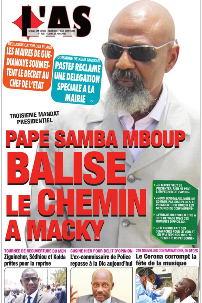 Troisième mandat - Pape Samba Mboup balise le chemin à Macky Sall