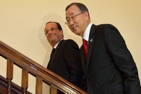 François Hollande à la tribune de l'ONU