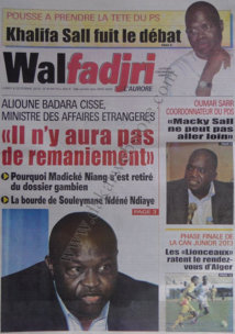 Revue de Presse de Walf Tv du Lundi 08 Octobre 