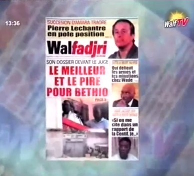 Revue de Presse de Walf Tv du 10 Octobre