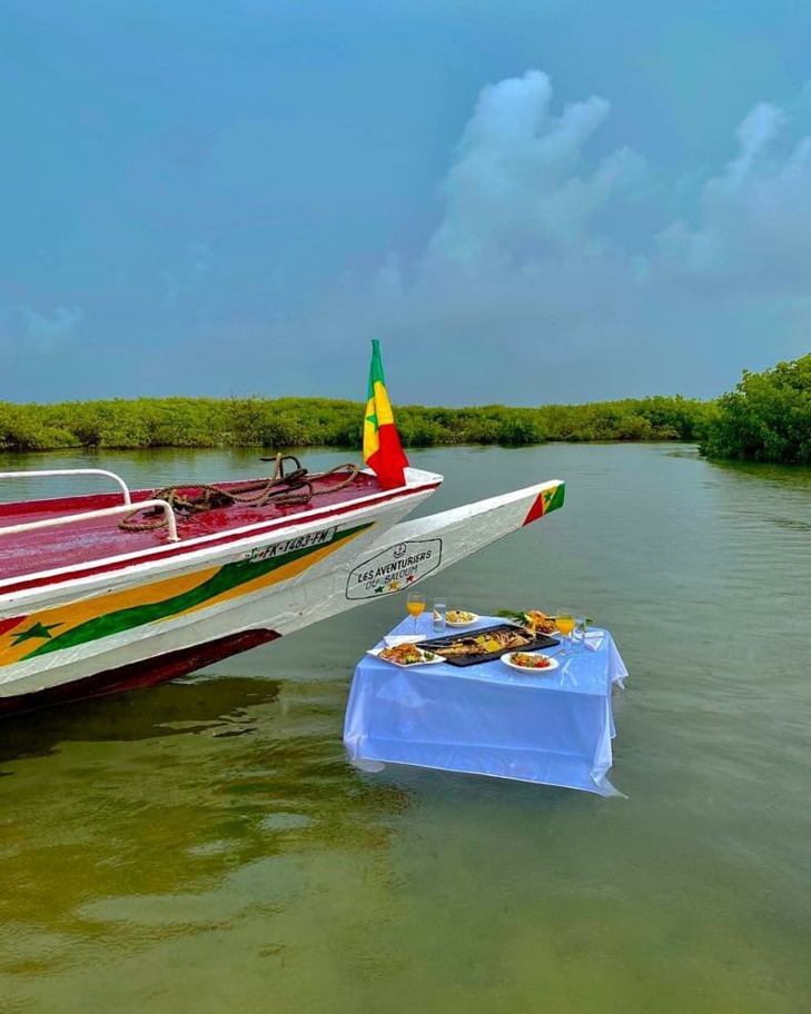 PHOTOS - Waly Seck et Sokhna Aïdara aux îles du Saloum: Les deux tourtereaux profitent de l'hivernage