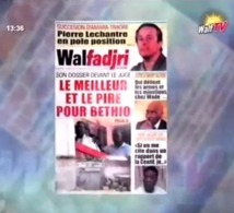 Revue de Presse de Walf Tv du 15 Oct