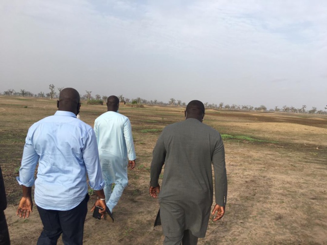 Le Ministre de l'Intérieur Aly Ngouille Ndiaye et le Ministre de l'Urbanisme du Logement et de l'Hygiène publique Abdou Karim Fofana, à Ndingler (Photos)