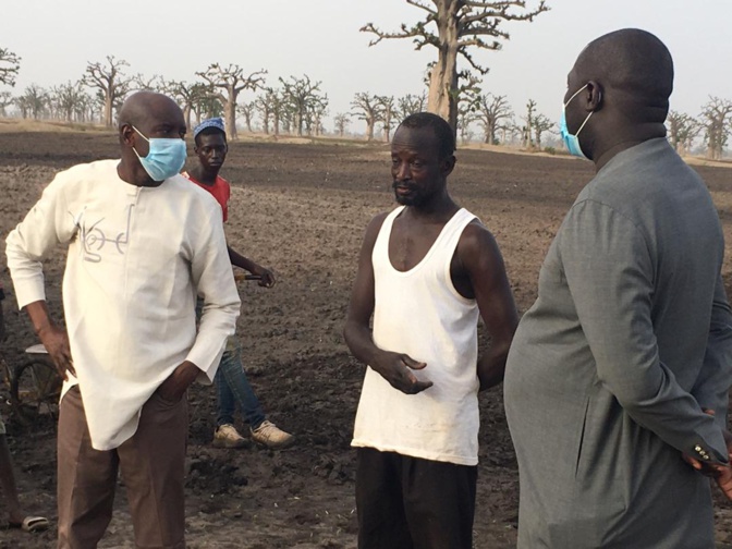 Le Ministre de l'Intérieur Aly Ngouille Ndiaye et le Ministre de l'Urbanisme du Logement et de l'Hygiène publique Abdou Karim Fofana, à Ndingler (Photos)