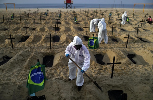 COVID-19 : 34.177 nouveaux cas de contamination et 1.163 décès en une journée, l’heure plus que grave au Brésil