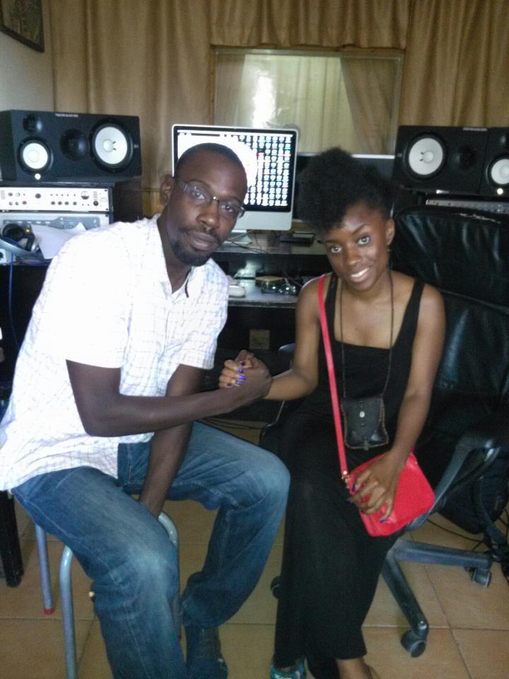 Bouba Kirikou avec la nouvelle star sénégalo- gambienne Marie Ndiaye