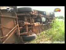 [VIDEO] Accident motel sur la Route de Mbirkilane - 2 Morts et 20 blessés
