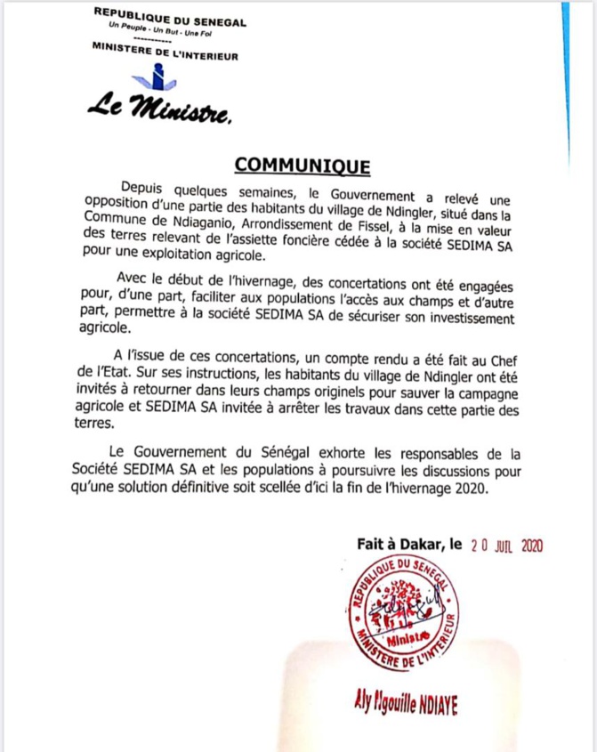 Vidéo - Aly Ngouille Ndiaye revient sur la décision de l'Etat