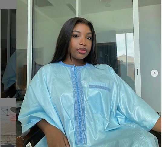 Tabaski: Venus, la fille de Youssou Ndour débarque avec un mini grand boubou très chic (Photos)