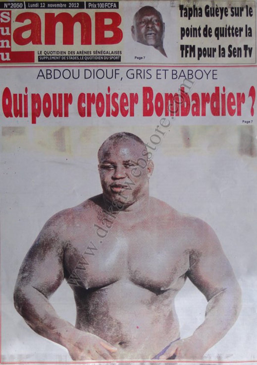 A la Une du Journal Sunu Lamb du 12 Novembre