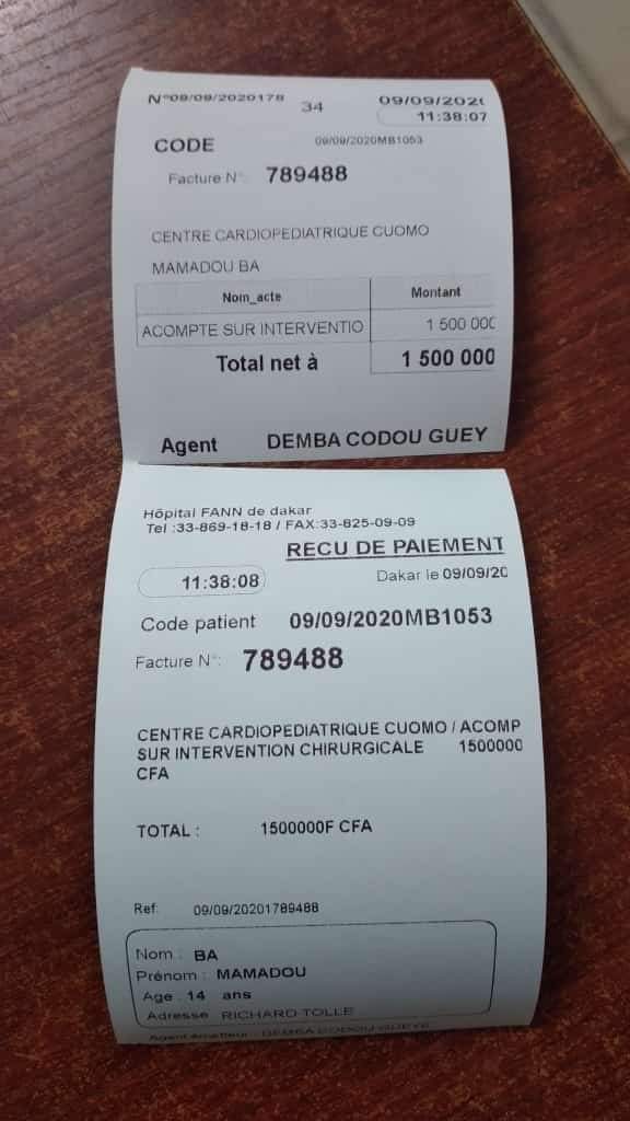 Appel à l’aide: Le basketteur Gorgui Sy Dieng paie la facture de 1 500 000 FCfa pour l’opération du jeune Mamadou Bâ