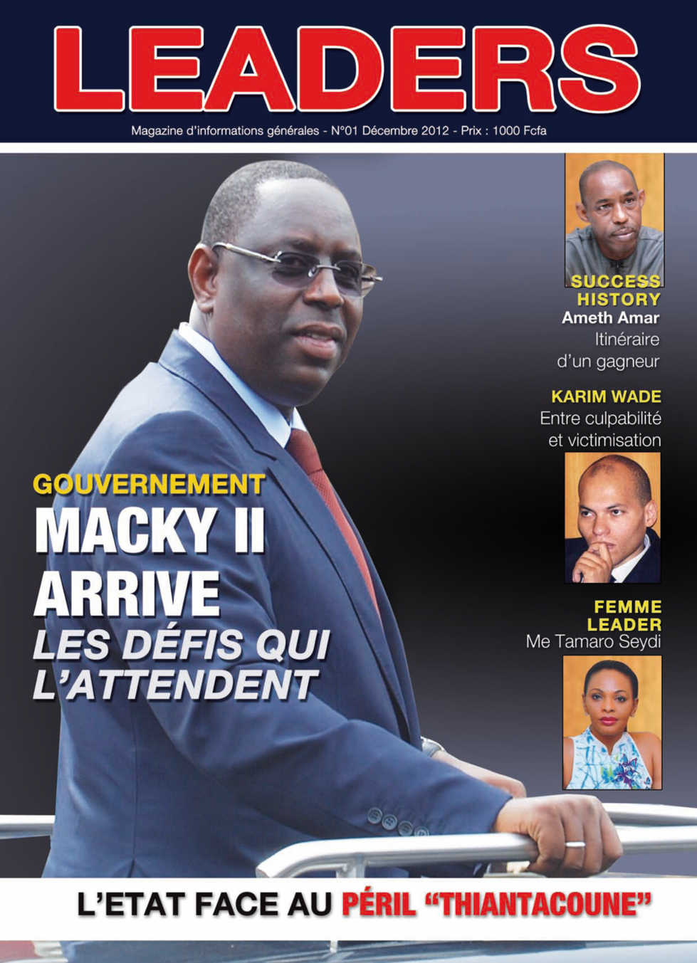 En Exclusivité : La couverture de votre journal Leaders