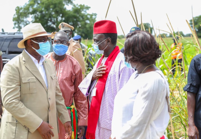 Macky Sall à Keur Socé: Visite des champs de la COPAR de 8 500 ha (Photos)