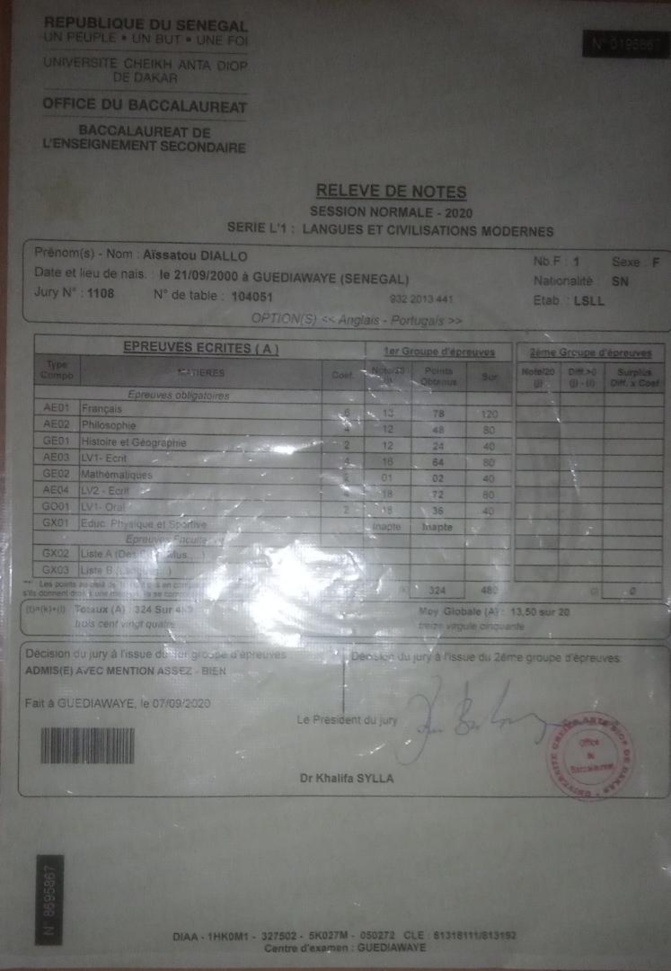 Affaire de la fille qui aurait accouché en plein examen...: La famille confirme l'information et apporte des preuves Affaire de la fille qui aurait accouché en plein examen...: La famille confirme l'information et apporte des preuves