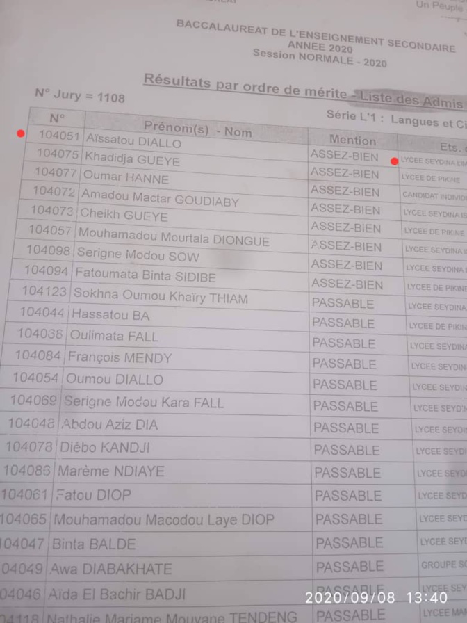 Affaire de la fille qui aurait accouché en plein examen...: La famille confirme l'information et apporte des preuves