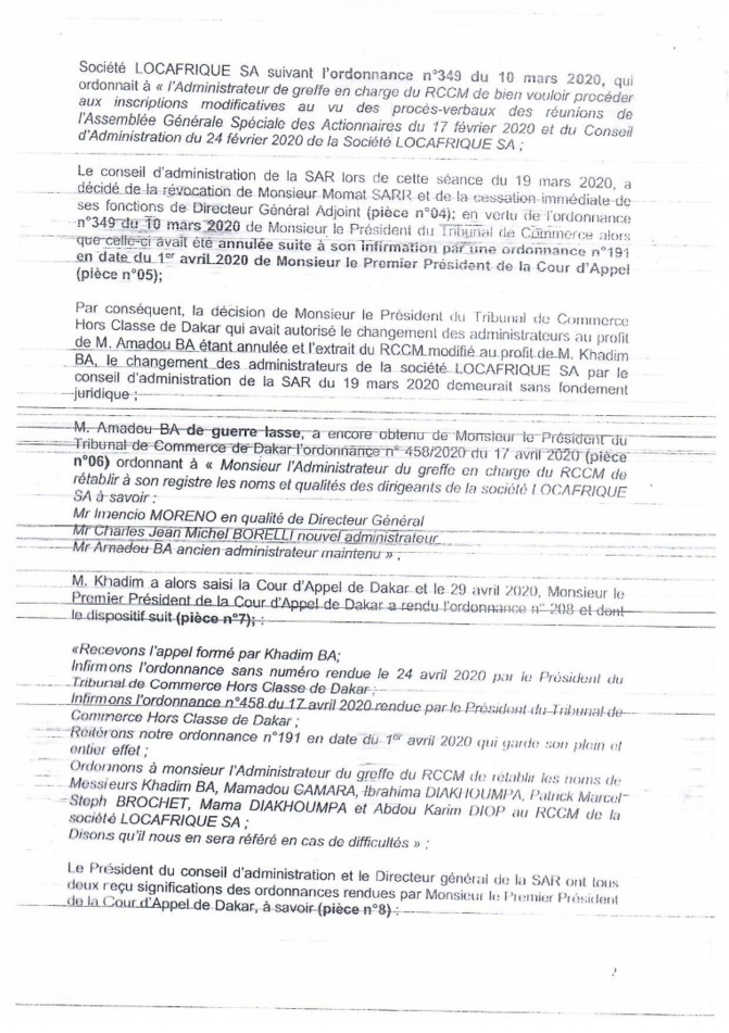  "Coup d'état avorté à la SAR ": La réunion du Conseil de la SAR bloqué par la sécurité rapprochée de Khadim ba