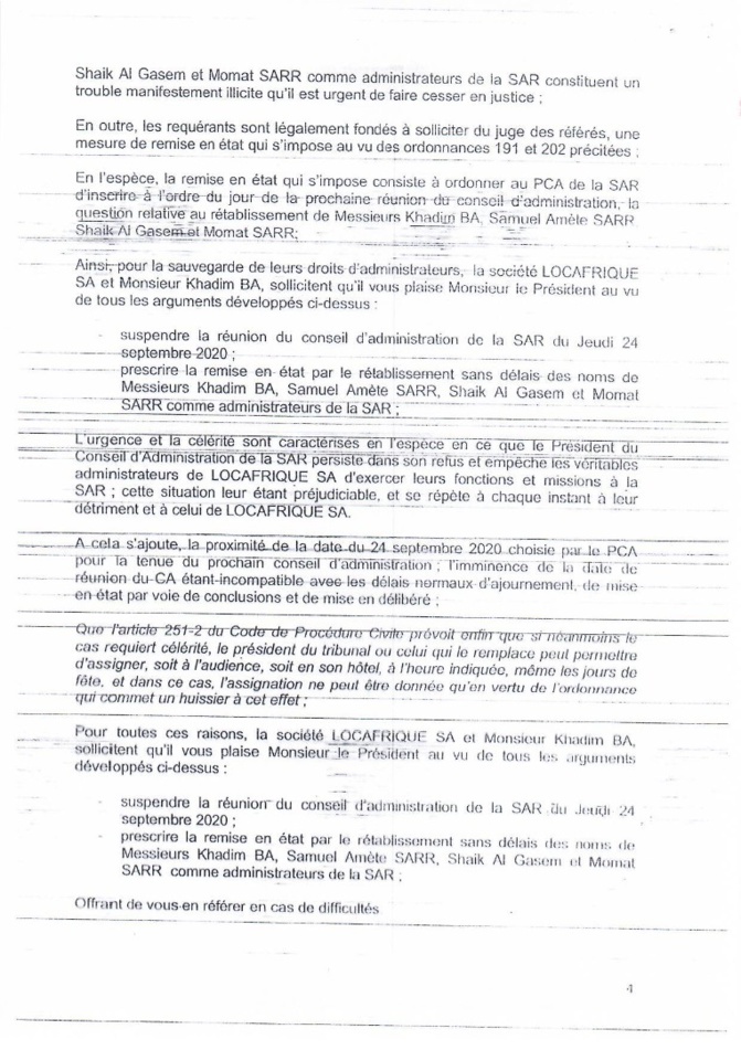 "Coup d'état avorté à la SAR ": La réunion du Conseil de la SAR bloqué par la sécurité rapprochée de Khadim ba  "Coup d'état avorté à la SAR ": La réunion du Conseil de la SAR bloqué par la sécurité rapprochée de Khadim ba