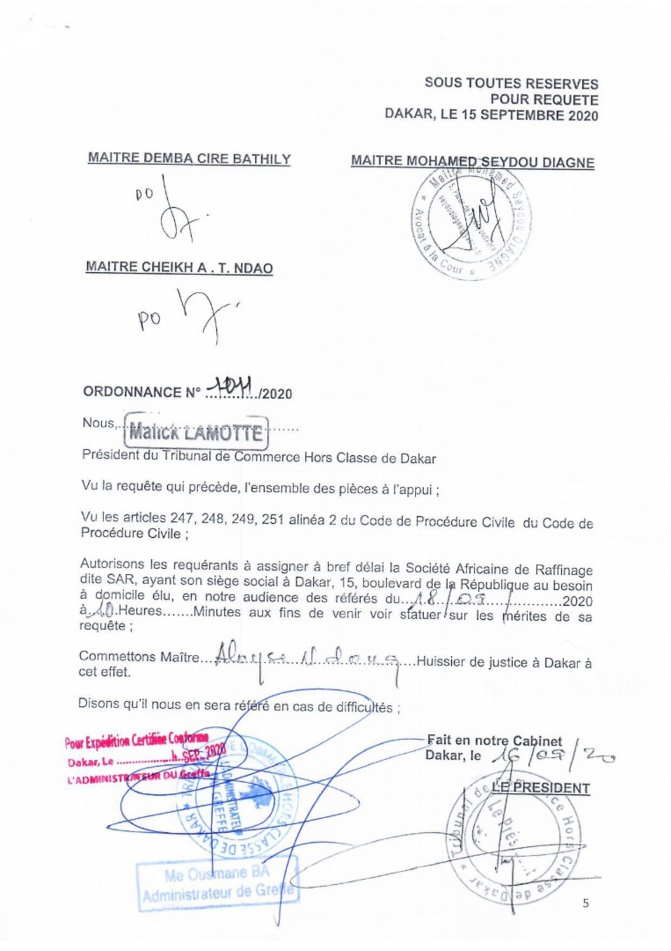 "Coup d'état avorté à la SAR ": La réunion du Conseil de la SAR bloqué par la sécurité rapprochée de Khadim ba  "Coup d'état avorté à la SAR ": La réunion du Conseil de la SAR bloqué par la sécurité rapprochée de Khadim ba