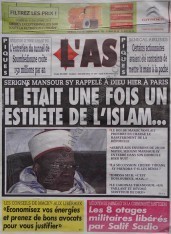 A la Une du Journal L'As du lundi 10 Décembre 2012