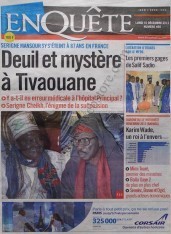 A la Une du Journal Enquête du lundi 10 Décembre 2012