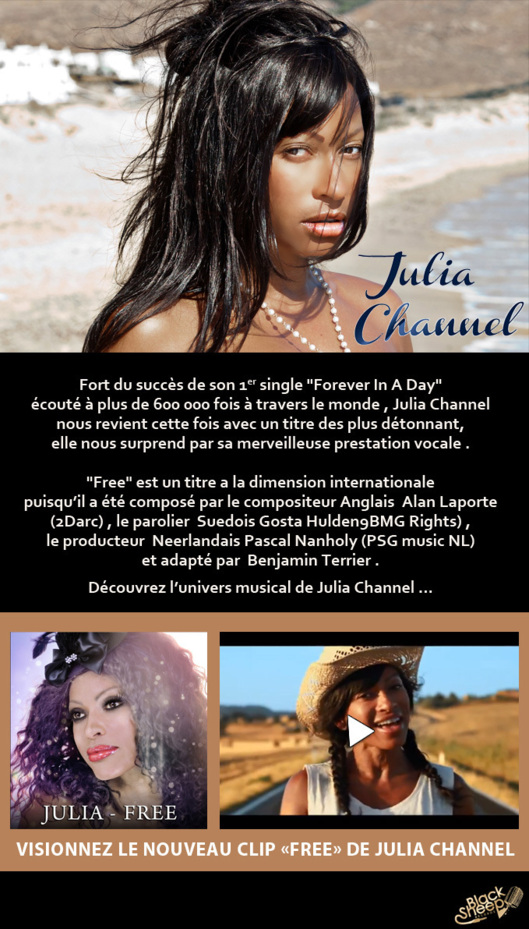 Julia Channel : Une femme éclectique et envoûtante