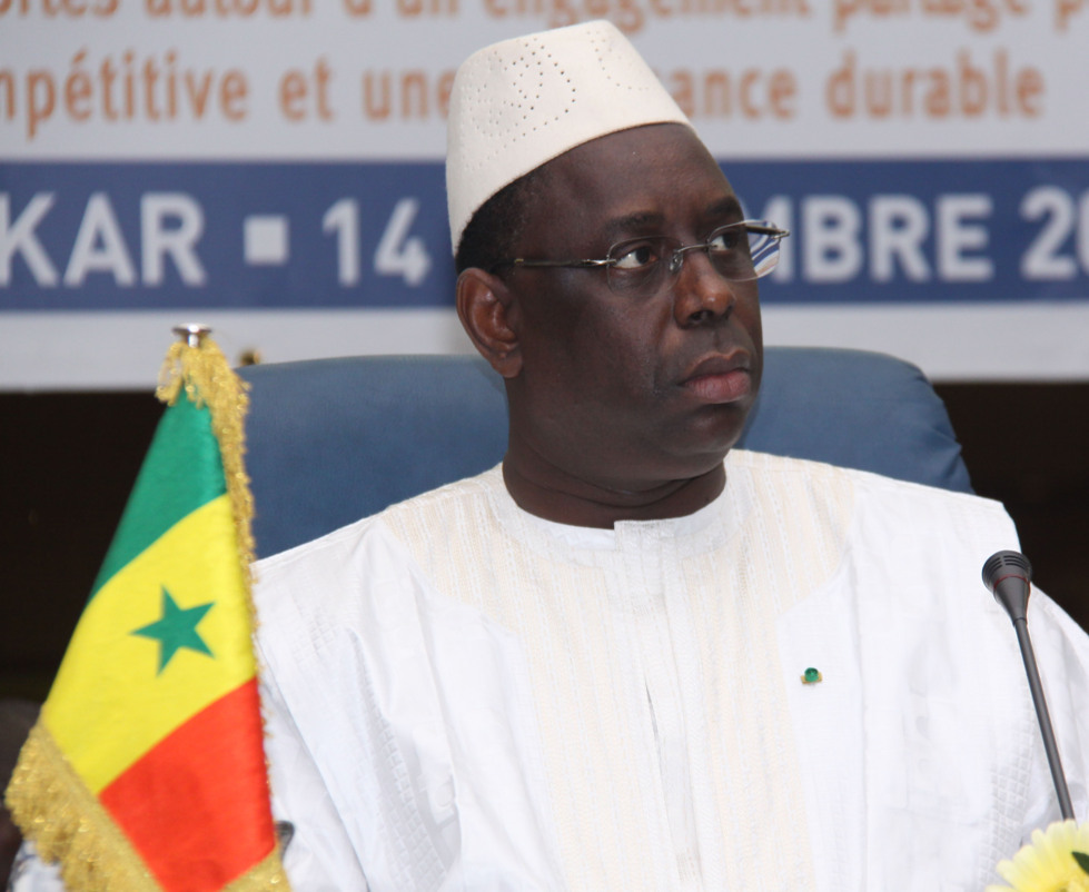 Le Président Macky Sall lors du conseil présidentiel de l'investissement