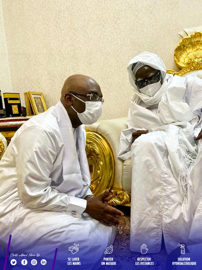 Veille de Magal de Touba 2020 : Cheikh Ahmed Tidiane Ba, le DG de la CDC, en visite chez le khalife et d’autres guides religieux Veille de Magal de Touba 2020 : Cheikh Ahmed Tidiane Ba, le DG de la CDC, en visite chez le khalife et d’autres guides religieux