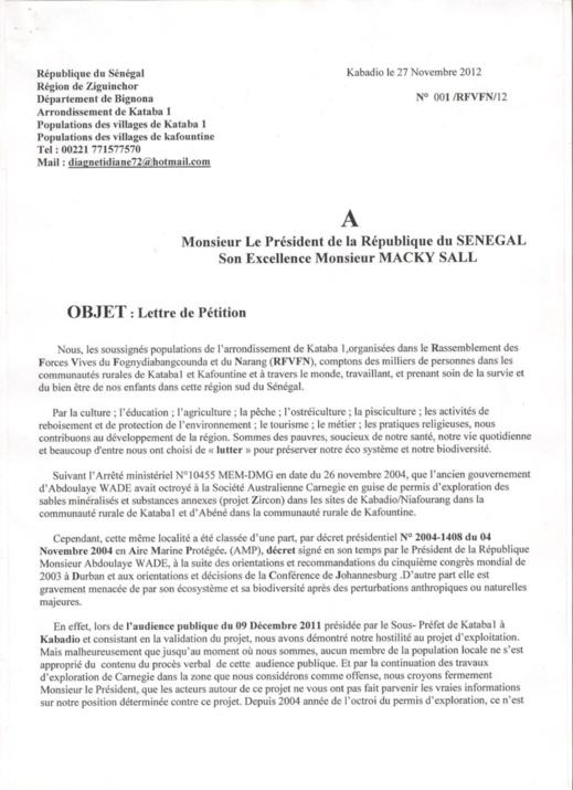 [Exclusivité Leral.net] Casamance : De gros bonnets de la République au cœur d’un scandale minier