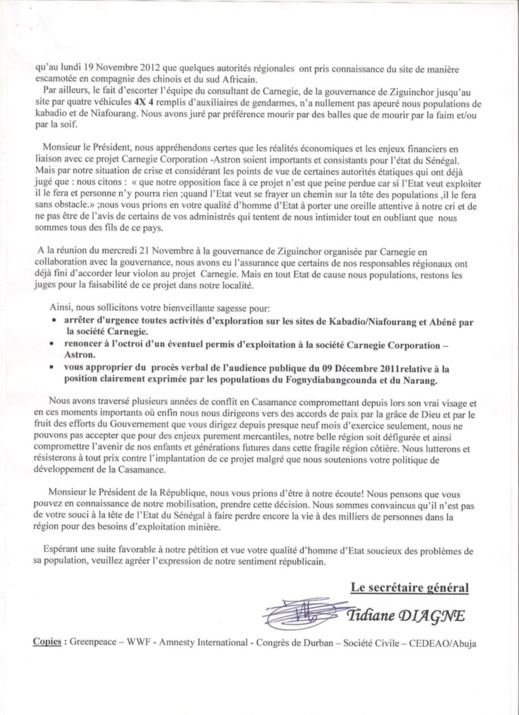 [Exclusivité Leral.net] Casamance : De gros bonnets de la République au cœur d’un scandale minier