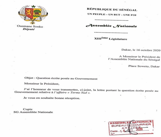Affaire Terme Sud et cession des immeubles de l’Etat: Ousmane Sonko « convoque » le gouvernement à l’Assemblée nationale