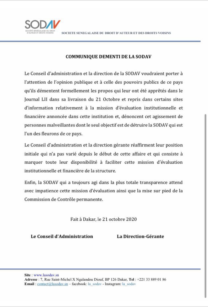 Affaire Macky Sall, Youssou Ndour et l'audit de la Sodav: Le démenti de Ngoné Ndour