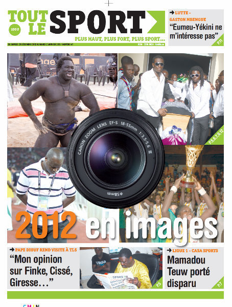 A la Une du Journal Tout Le Sport du Samedi 29 décembre 2012