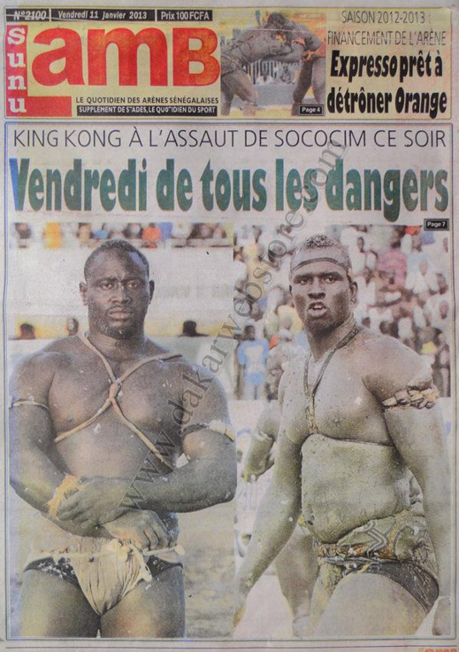 A la Une du Journal SunLamb du vendredi 11 janvier 2013