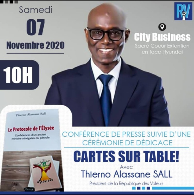 "Le Protocole de l’Élysée,...": Thierno Alassane Sall presente le livre et engage le débat ! "Le Protocole de l’Élysée,...": Thierno Alassane Sall presente le livre et engage le débat !
